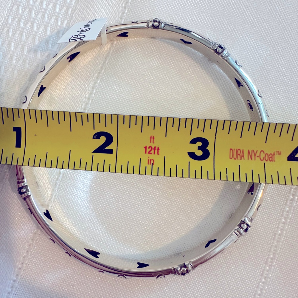 Brighton NWT Silver”Shot Through The Heart” Bangle Bracelet - Picture 6 of 6